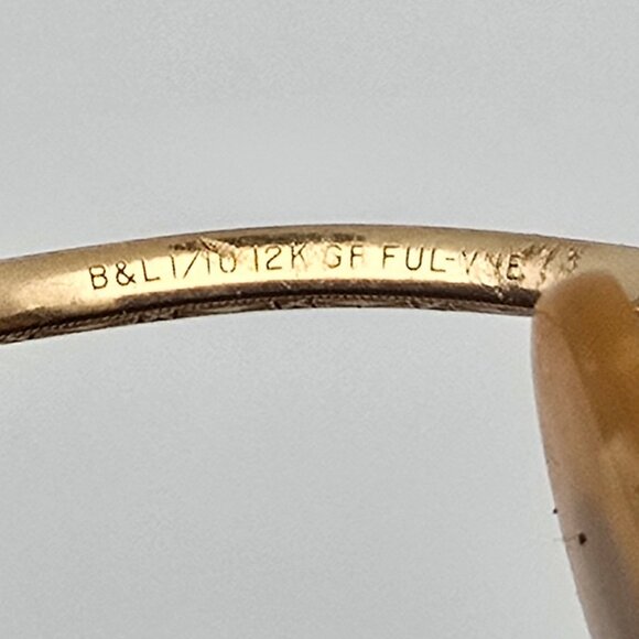 Bausch & Lomb B&L Arco Ful-Vue 1/10 12K GF Gold Filled Antique Eyeglasses w Case - Picture 9 of 16